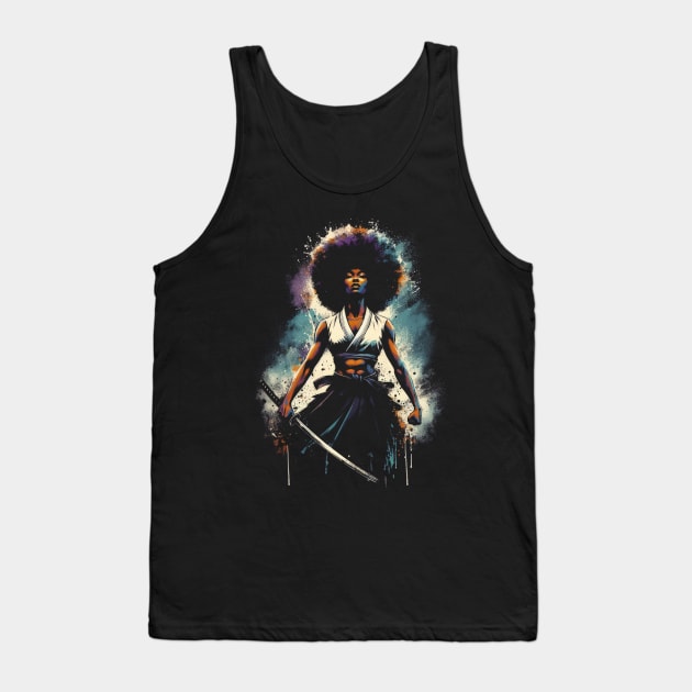 Afro Samurai Girl Tank Top by Genbu